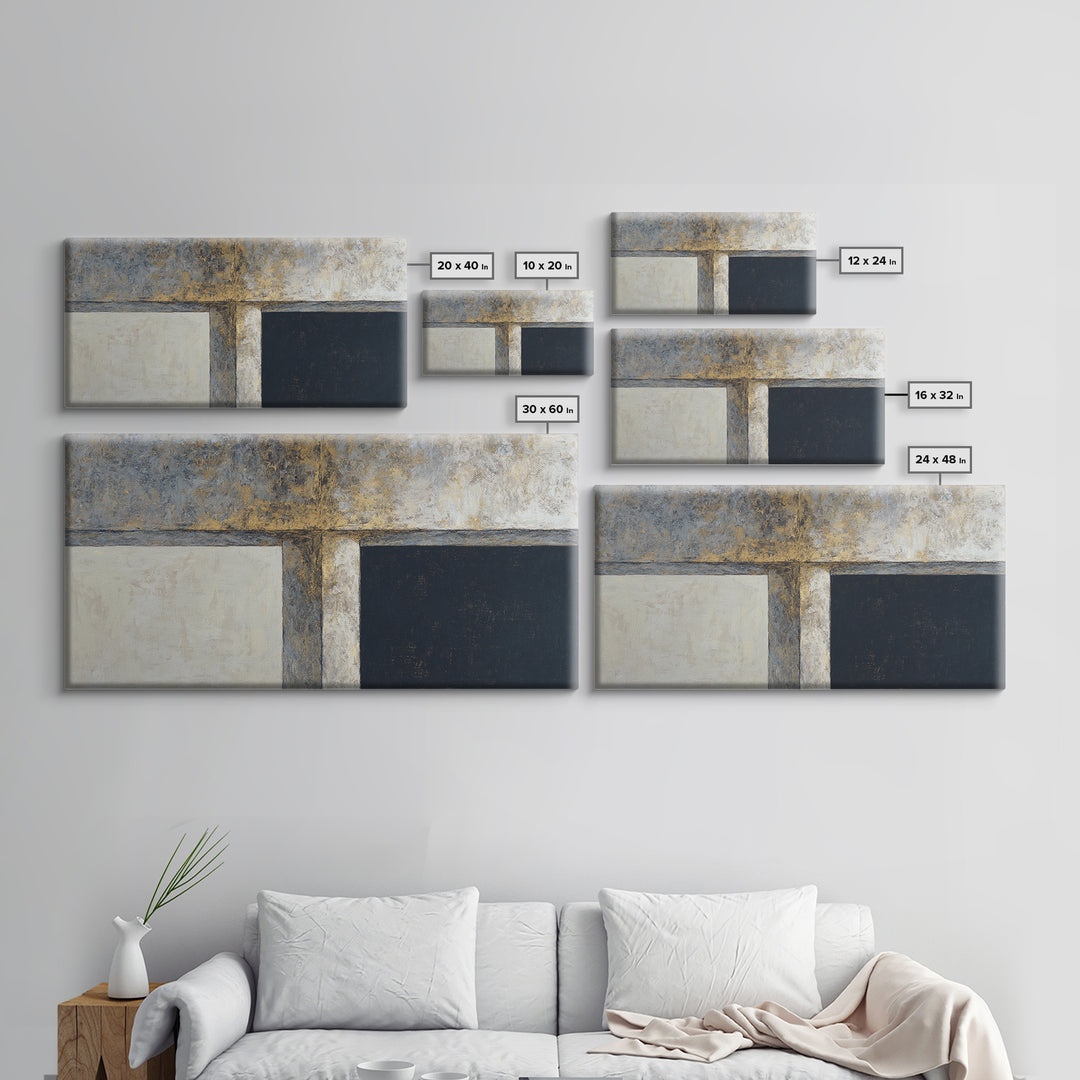 Architectural Arch and Column Abstraction Framed Canvas Print, Law Office Art, Fine Art Print, Office Decor, Abstract Art, LOA-2x1-34