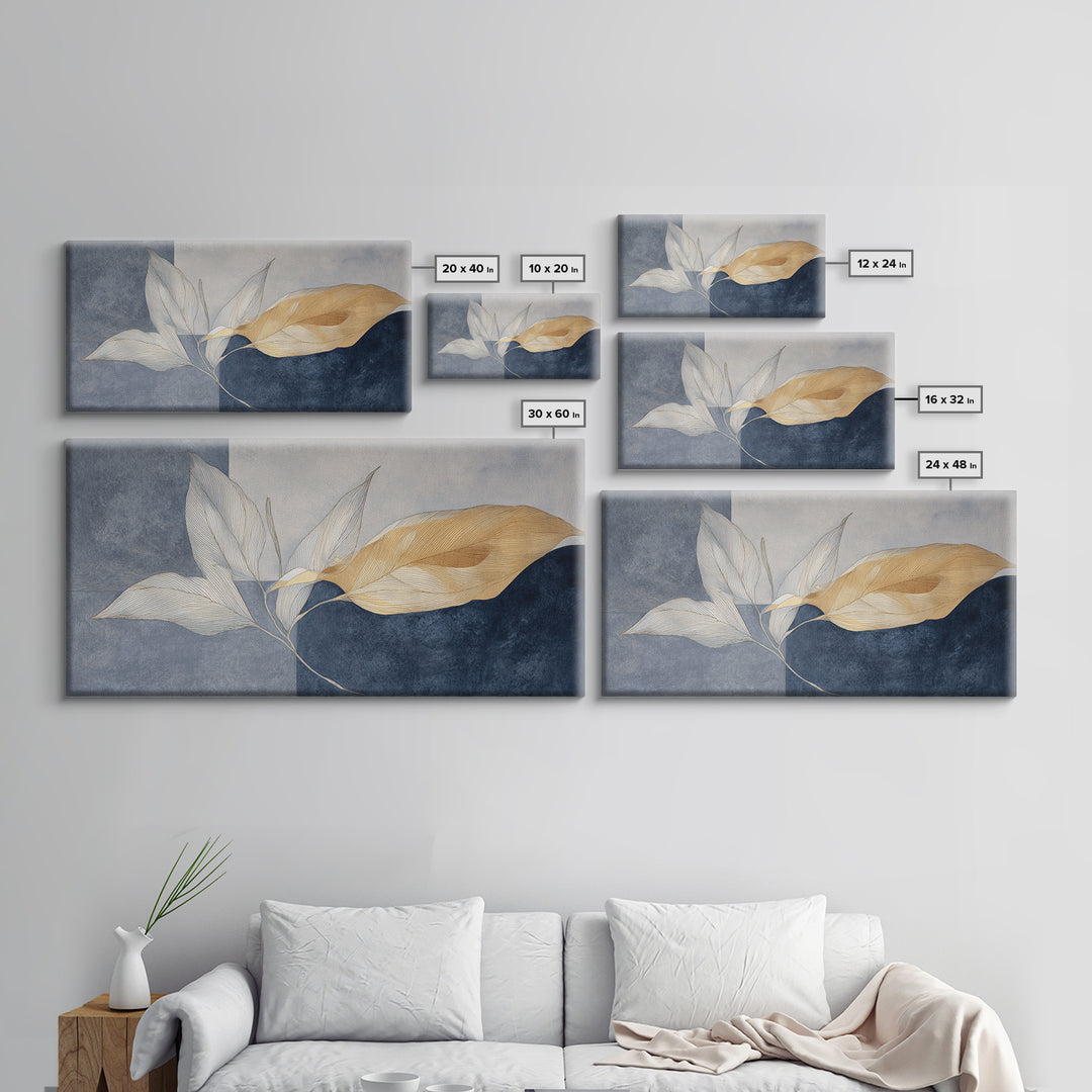 Minimal Line Drawing of Scales and Laurel Framed Canvas Print, Law Office Art, Modern Decor, Office Decor, Fine Art, Counsel, LOA-2x1-6