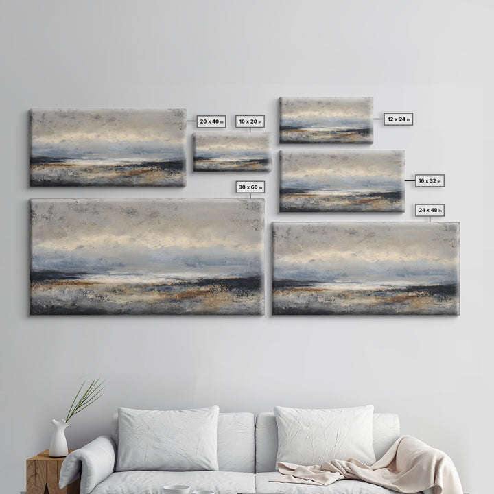 Stormy Landscape with Lighthouse as Guidance Metaphor Canvas Print, Law Office Art, Contemporary Art, Office Decor, Counsel, LOA-2x1-7