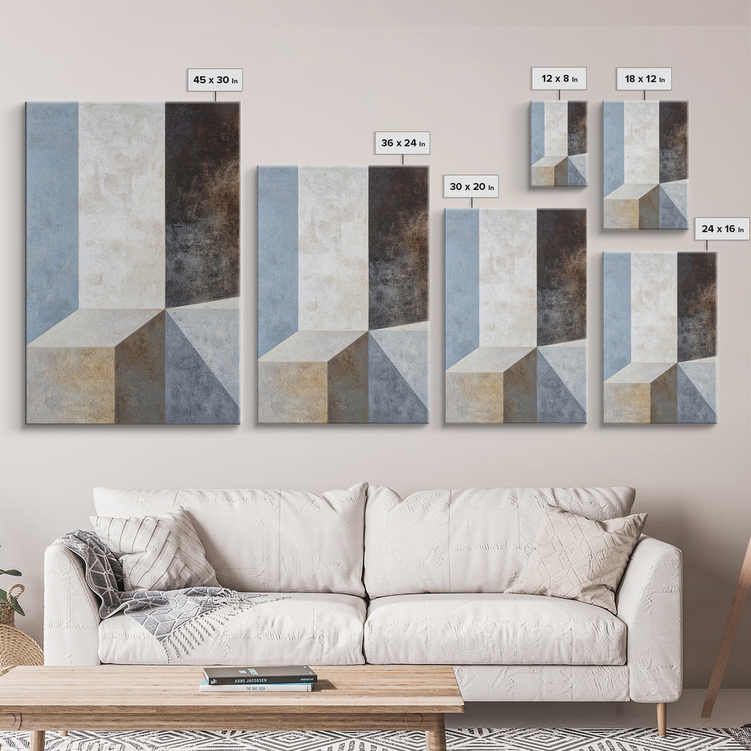 Balanced Geometric Forms Symbolizing Fairness Canvas Print, Law Office Art, Wall Decor, Office Decor, Fine Art, Counsel, LOA-2x3-61