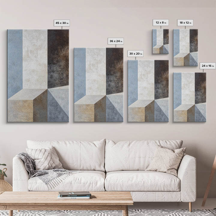 Balanced Geometric Forms Symbolizing Fairness Canvas Print, Law Office Art, Wall Decor, Office Decor, Fine Art, Counsel, LOA-2x3-61