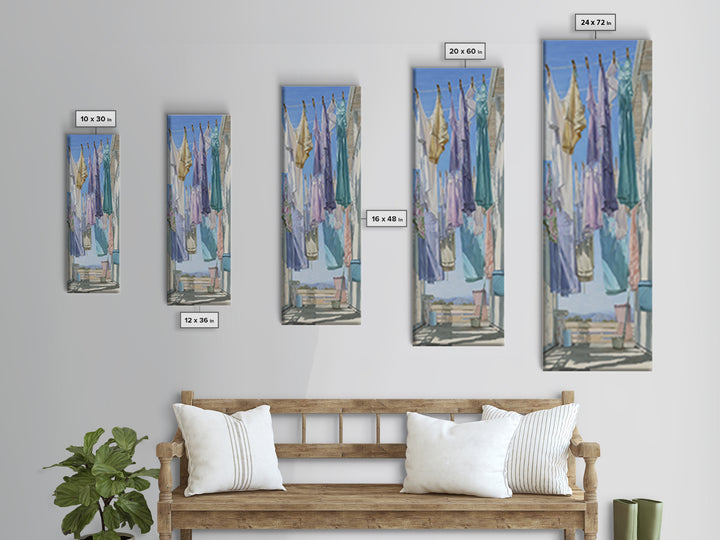 Fresh Air Meadow Landscape for Clean Mood Canvas Print, Laundry Room Art, Farmhouse Decor, Living Room Decor, Oil Painting, LRA-1x3-59