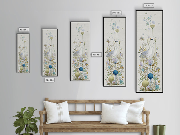 Duck and Bubbles Whimsical Watercolor Framed Canvas Print, Laundry Room Art, Farmhouse Wall Art, Living Room Decor, Clean, LRA-1x3-75