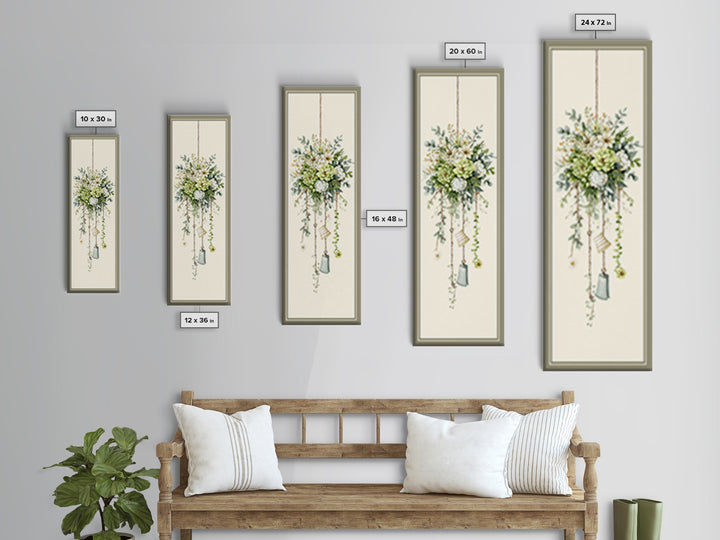 Farmhouse Laundry Sign Ornament Without Words Framed Canvas Print, Laundry Room Art, Retro Wall Art, Living Room Decor, Clean, LRA-1x3-79