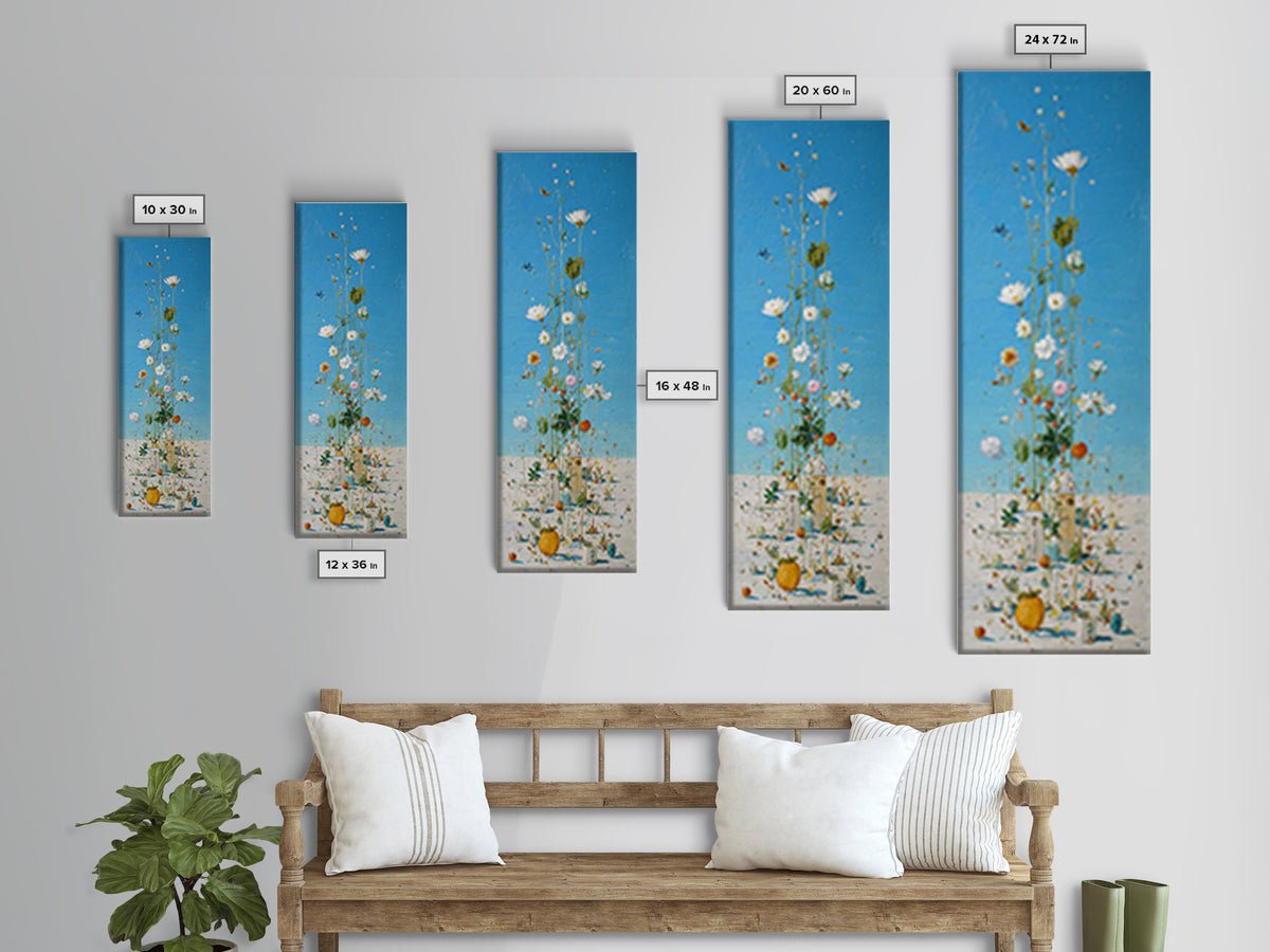 Fresh Air Meadow Landscape for Clean Mood Canvas Print, Laundry Room Art, Farmhouse Wall Decor, Living Room Decor, Clean, LRA-1x3-83