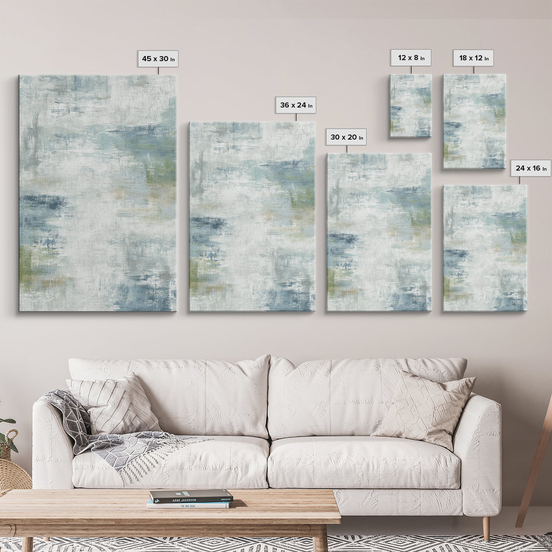 Linen Texture Abstract Framed Canvas Print, Laundry Room Art, Digital Wall Art, Living Room Decor, Abstract Art, Clean, LRA-2x3-20
