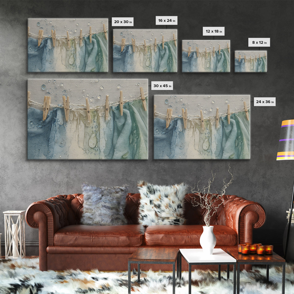 Abstract Suds and Bubbles Canvas Print, Laundry Room Art, Printable Art, Living Room Decor, Abstract Art, Clean, Whimsical Art, LRA-3x2-26