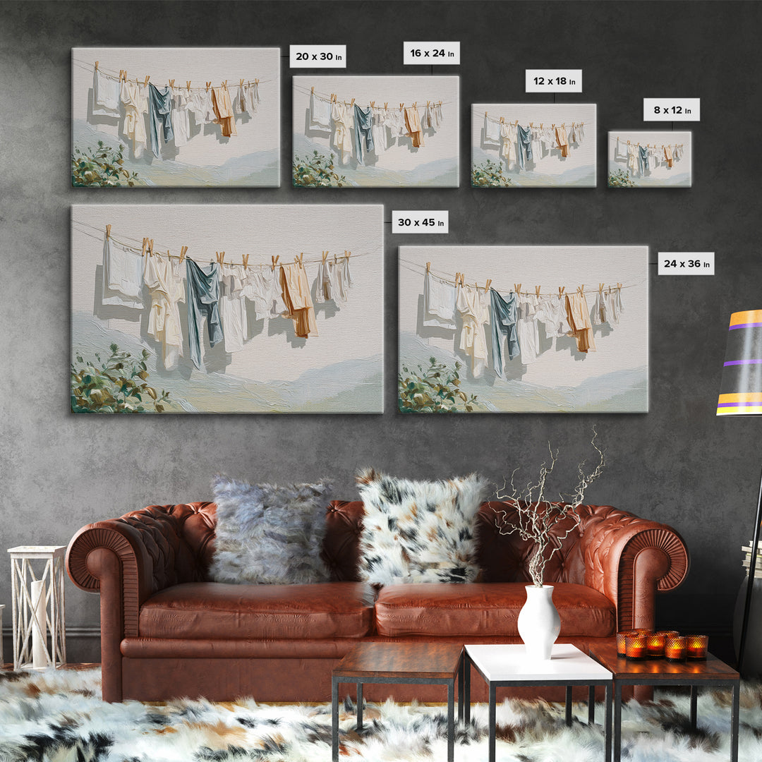 Fresh Air Meadow Landscape for Clean Mood Canvas Print, Laundry Room Art, Gallery Wall Prints, Living Room Decor, Oil Painting, LRA-3x2-51