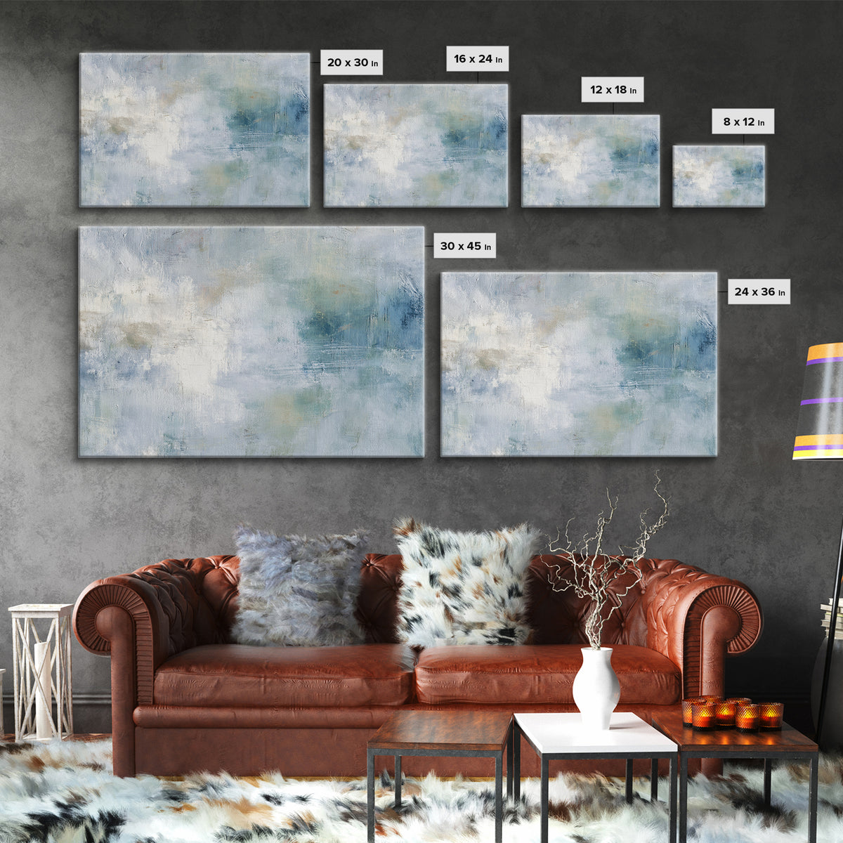 Linen Texture Abstract Framed Canvas Print, Laundry Room Art, Gallery Decor, Living Room Decor, Fine Art, Clean, LRA-3x2-64