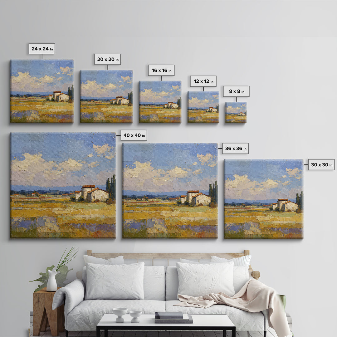 Lavender Field at Twilight Canvas Print, Master Bedroom, Living Room Prints, Bedroom Decor, Fine Art, Sanctuary, Modern Decor, MAS-1x1-18