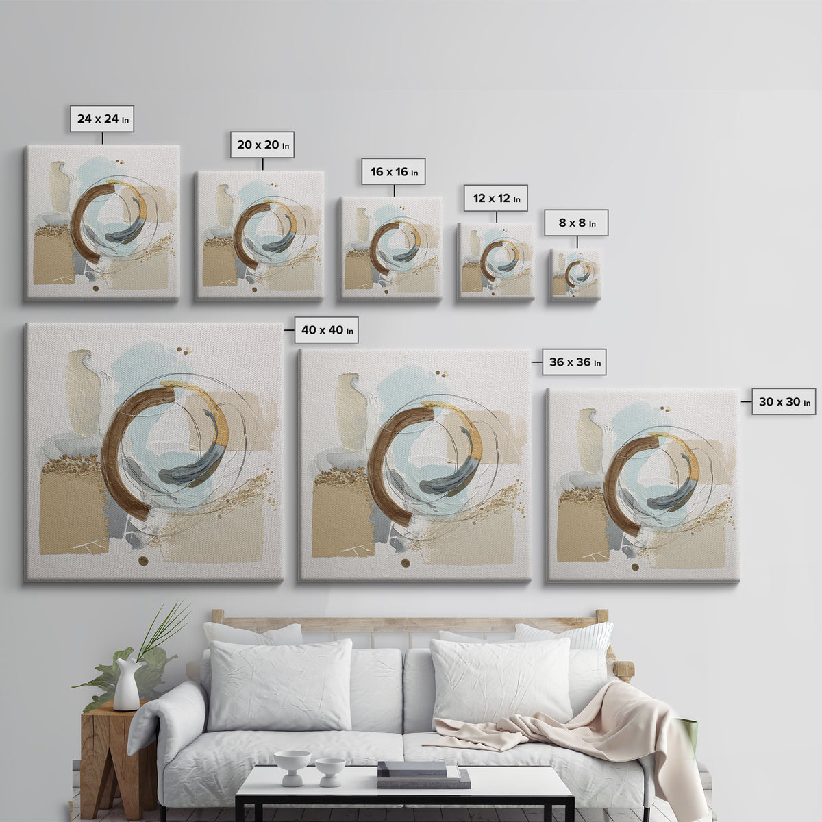 Minimal Two Figure Line Drawing Canvas Print, Master Bedroom, Wall Decor, Bedroom Decor, Sanctuary, Farmhouse Wall Decor, MAS-1x1-77