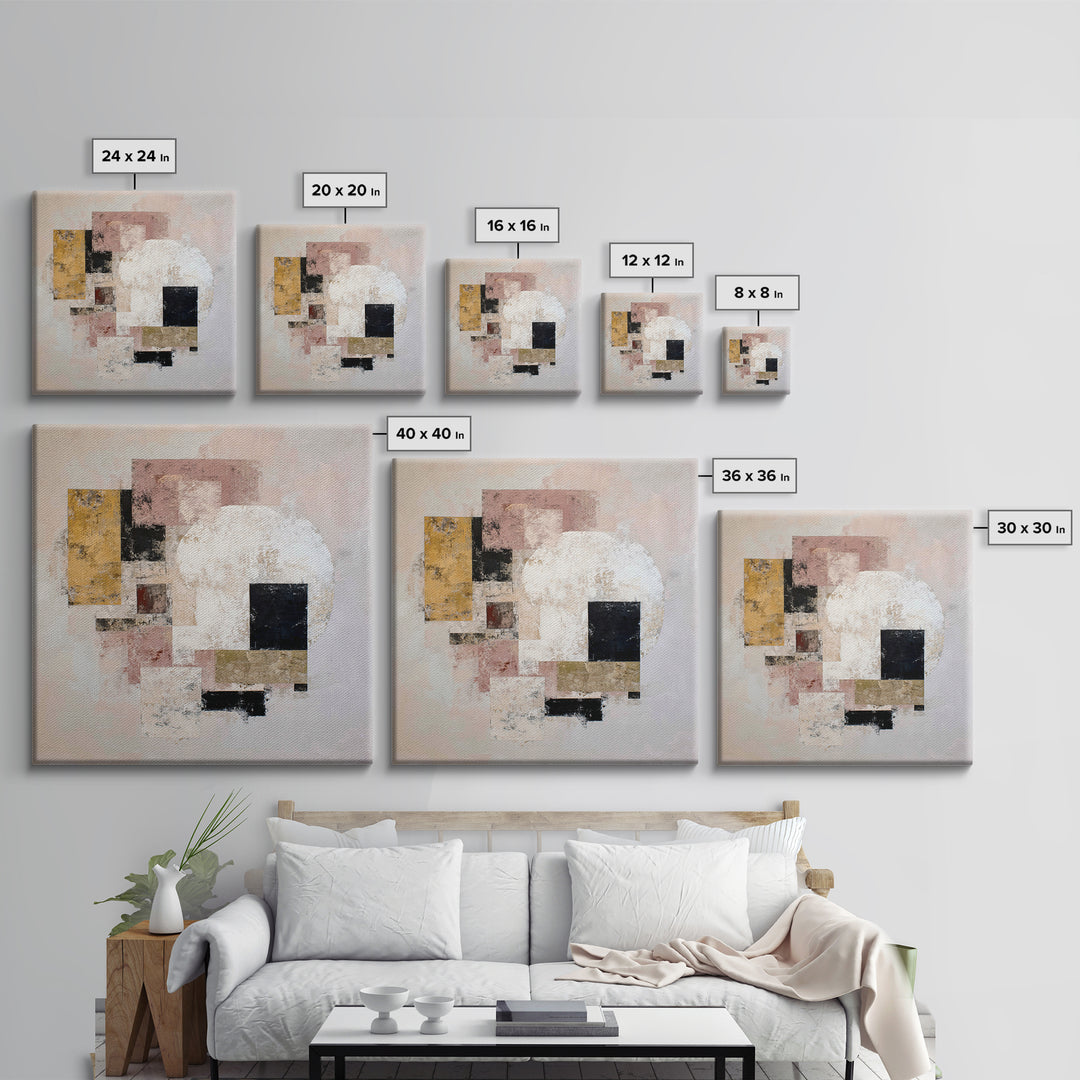 Large Cream Abstract Canvas Print, Master Bedroom, Contemporary Art, Bedroom Decor, Abstract Art, Sanctuary, Bedroom Wall Art, MAS-1x1-89