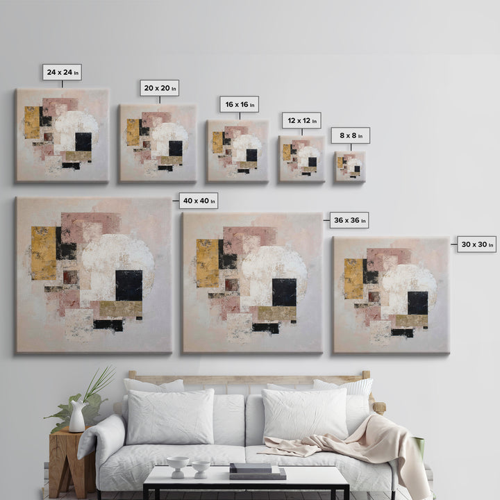 Large Cream Abstract Canvas Print, Master Bedroom, Contemporary Art, Bedroom Decor, Abstract Art, Sanctuary, Bedroom Wall Art, MAS-1x1-89