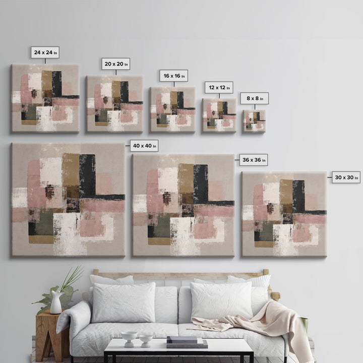 Soft Abstract Linen Texture Canvas Print, Master Bedroom, Art Print, Bedroom Decor, Fine Art, Sanctuary, Above Bed Decor, MAS-1x1-99