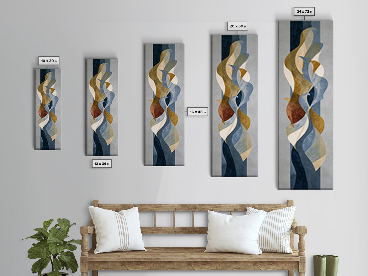 Classical Reclining Figure Implied Through Line Art Canvas Print, Master Bedroom, Above Bed Wall Art, Bedroom Decor, Sanctuary, MAS-1x3-10
