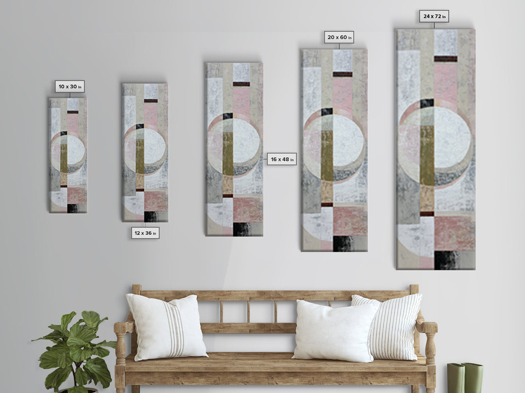Soft Abstract Linen Texture Framed Canvas Print, Master Bedroom, Canvas Print, Bedroom Decor, Sanctuary, Above Bed Wall Art, MAS-1x3-15