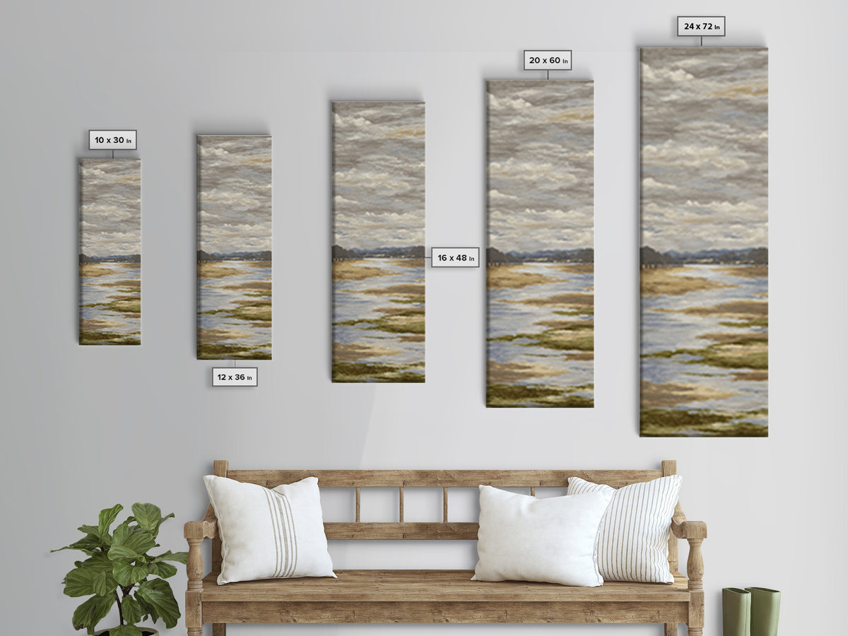 Blush and Taupe Cloudscape Canvas Print, Master Bedroom, Neutral Decor, Bedroom Decor, Fine Art, Sanctuary, Home Decor, MAS-1x3-42