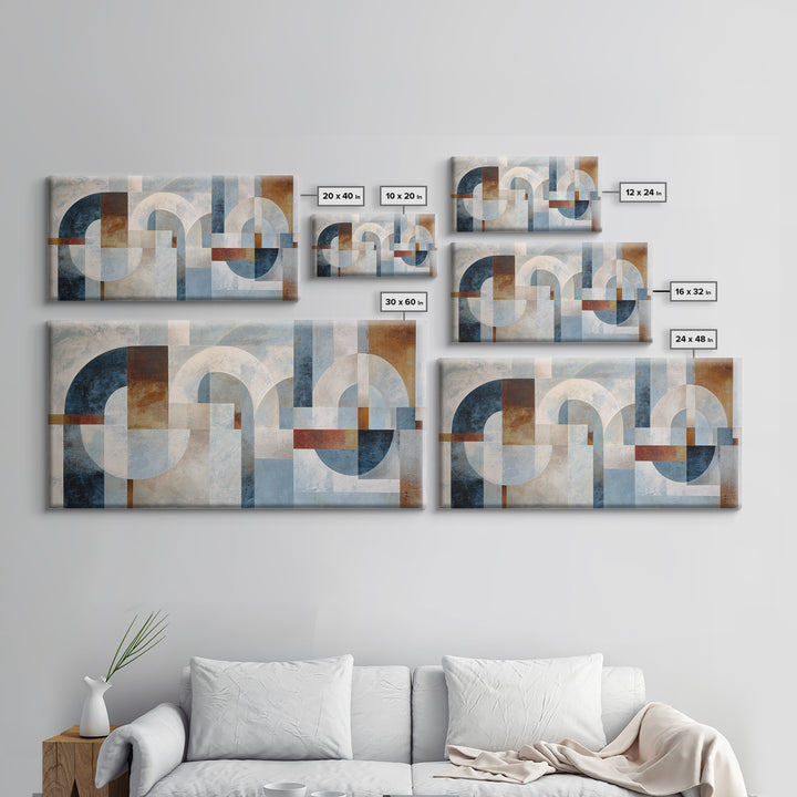Large Cream Abstract Framed Canvas Print, Master Bedroom, Bedroom Decor, Abstract Art, Sanctuary, Farmhouse Wall Art, MAS-2x1-13