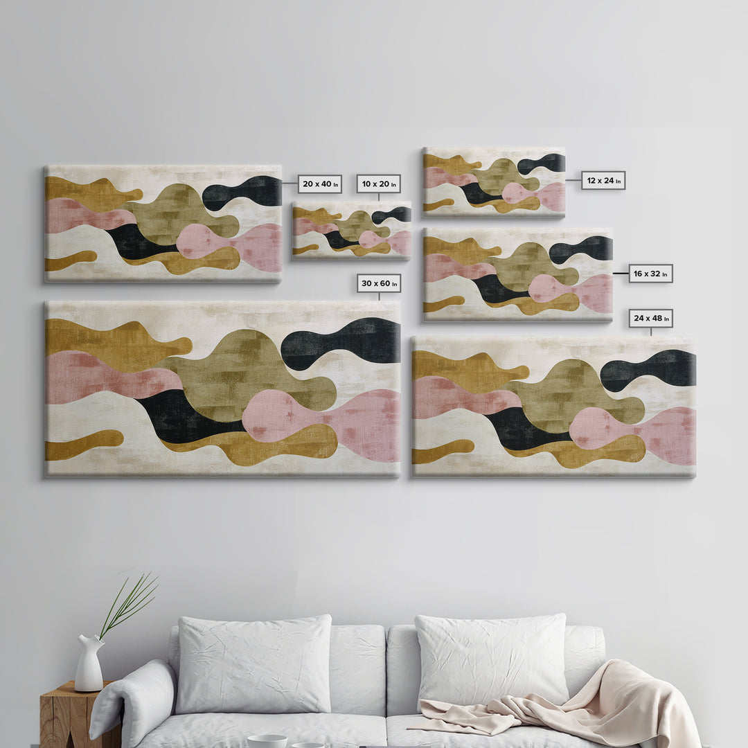 Abstract Wave Forms Canvas Print, Master Bedroom, Bedroom Decor, Fine Art, Sanctuary, Living Room Prints, Wall Decor Bedroom, MAS-2x1-64