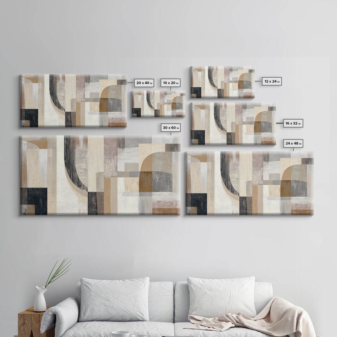 Soft Abstract Linen Texture Canvas Print, Master Bedroom, Set of 2 Prints, Bedroom Decor, Fine Art, Sanctuary, MAS-2x1-71