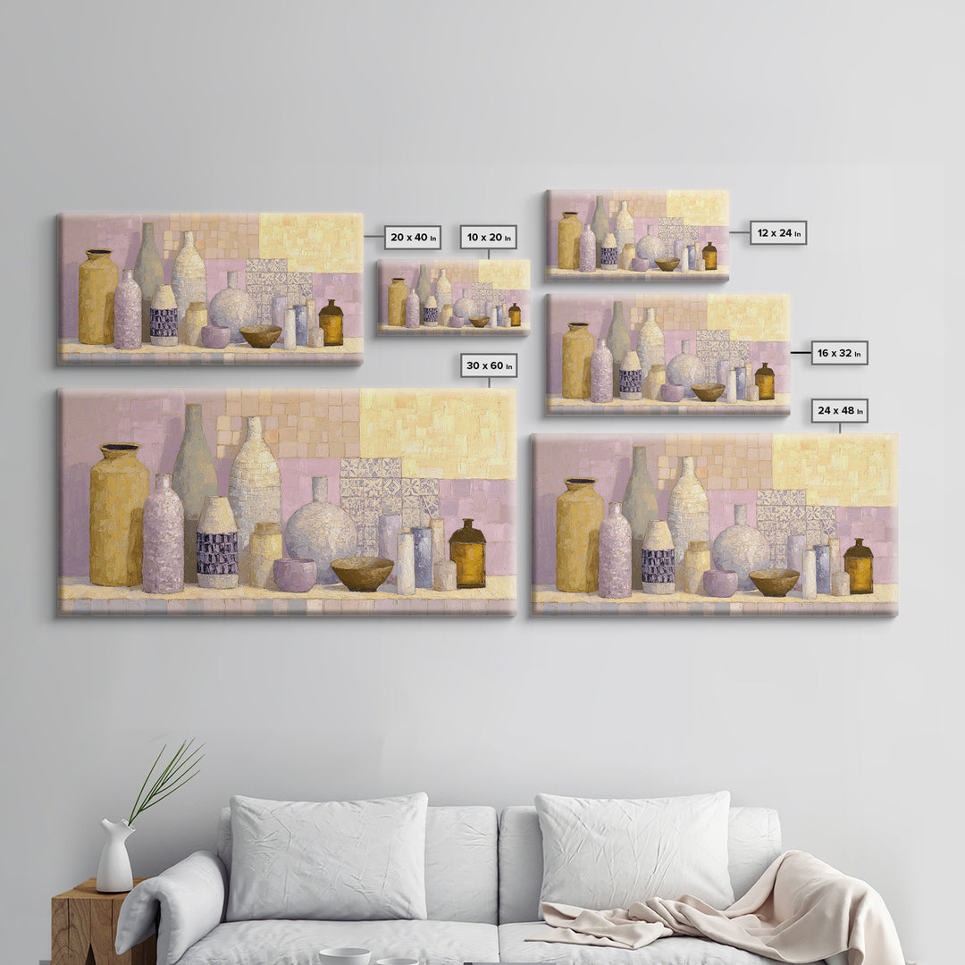 Lavender Field at Twilight Framed Canvas Print, Master Bedroom, Large Wall Art, Bedroom Decor, Sanctuary, Bedroom Prints, MAS-2x1-86