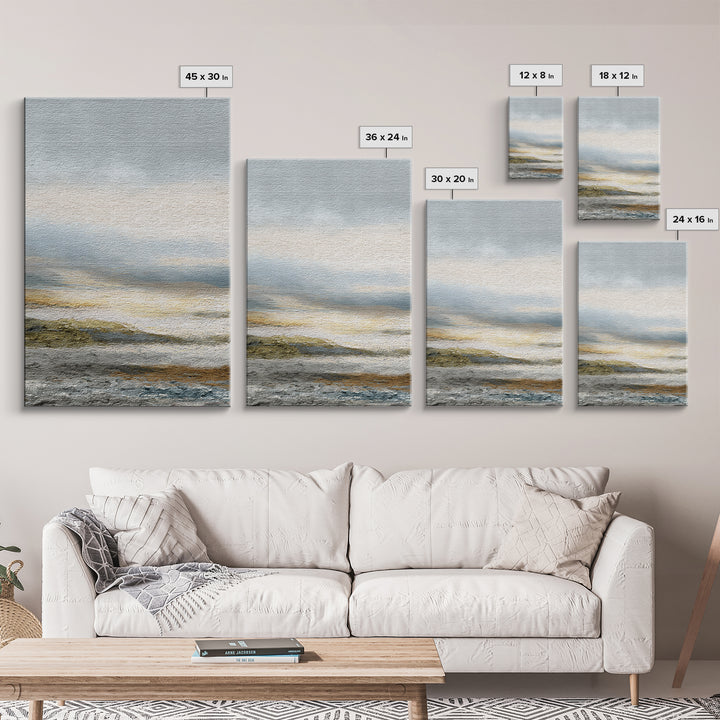 Soft Mountain Ridge Canvas Print, Master Bedroom, Bedroom Wall Art, Bedroom Decor, Oil Painting, Sanctuary, Signs for Home, MAS-2x3-45