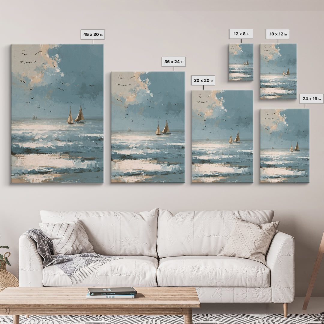 Hotel Coastal Landscape Canvas Print, Master Bedroom, Wall Decal, Bedroom Decor, Fine Art, Sanctuary, Wall Decor Bedroom, MAS-2x3-5