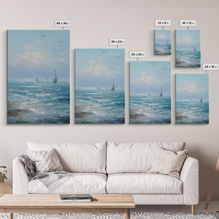 Hotel Coastal Landscape Framed Canvas Print, Master Bedroom, Farmhouse Wall Decor, Bedroom Decor, Fine Art, Sanctuary, MAS-2x3-53