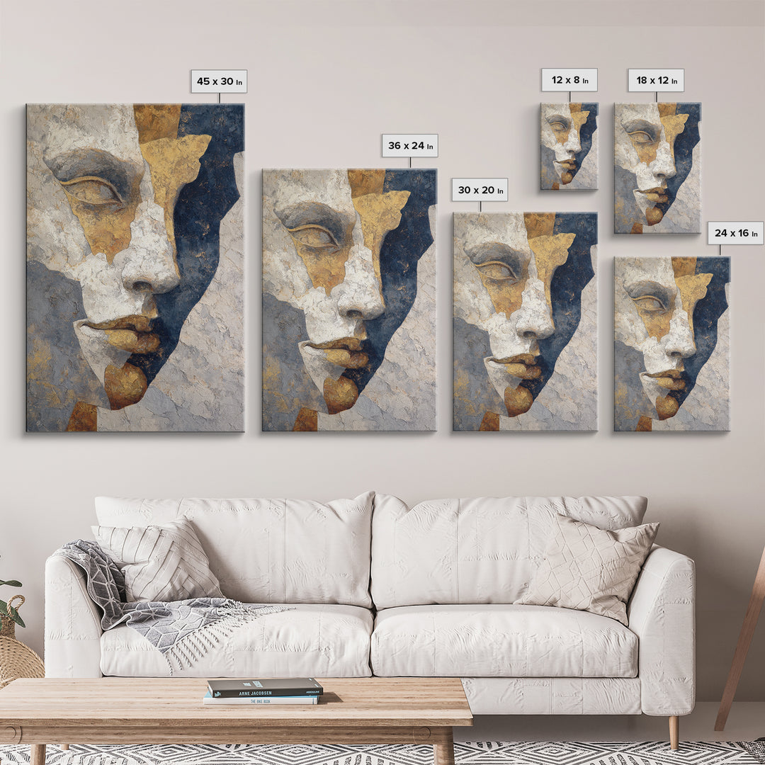 Classical Reclining Figure Implied Through Line Art Canvas Print, Master Bedroom, Printable Wall Art, Bedroom Decor, Sanctuary, MAS-2x3-54