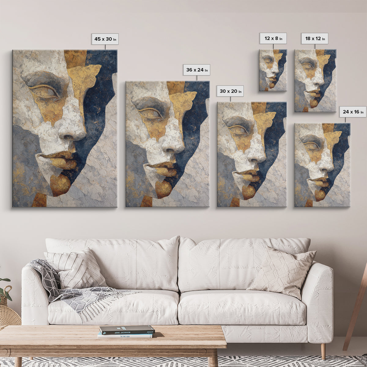 Classical Reclining Figure Implied Through Line Art Canvas Print, Master Bedroom, Printable Wall Art, Bedroom Decor, Sanctuary, MAS-2x3-54