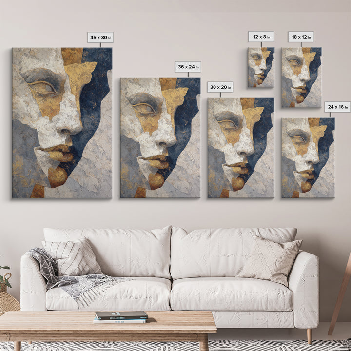 Classical Reclining Figure Implied Through Line Art Canvas Print, Master Bedroom, Printable Wall Art, Bedroom Decor, Sanctuary, MAS-2x3-54