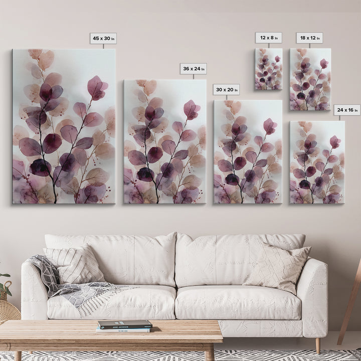Blush and Taupe Cloudscape Canvas Print, Master Bedroom, Canvas Print, Bedroom Decor, Abstract Art, Sanctuary, MAS-2x3-62