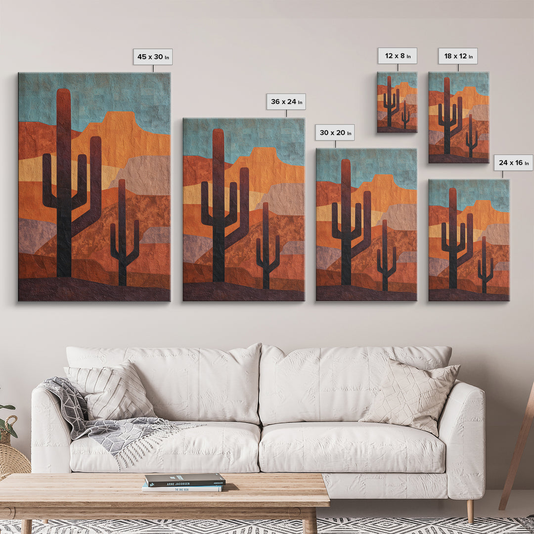 Quiet Desert Dusk Canvas Print, Master Bedroom, Wedding Decor, Bedroom Decor, Fine Art, Sanctuary, Rustic Home Decor, MAS-2x3-66