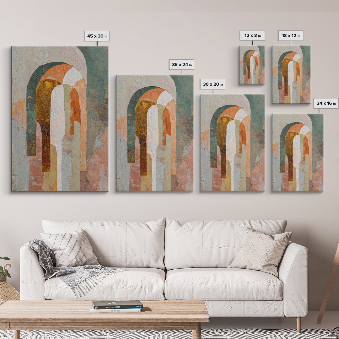 Large Cream Abstract Framed Canvas Print, Master Bedroom, Rustic Home Decor, Bedroom Decor, Abstract Art, Sanctuary, MAS-2x3-73