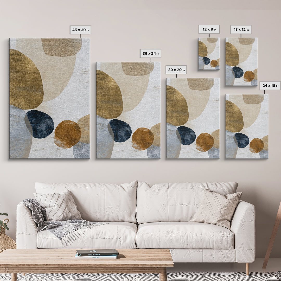 Soft Abstract Linen Texture Framed Canvas Print, Master Bedroom, Set of 2 Prints, Bedroom Decor, Fine Art, Sanctuary, MAS-2x3-83
