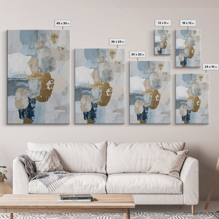 Minimal Stone Shapes Canvas Print, Master Bedroom, Bedroom Prints, Bedroom Decor, Abstract Art, Sanctuary, Gallery Decor, MAS-2x3-96
