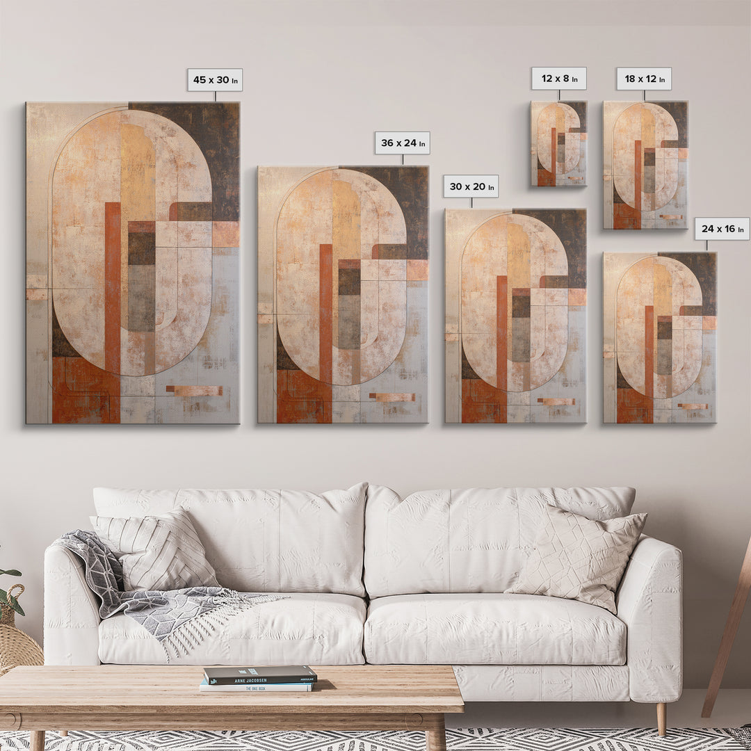 Large Cream Abstract Framed Canvas Print, Master Bedroom, Rustic Home Decor, Bedroom Decor, Abstract Art, Sanctuary, MAS-2x3-97