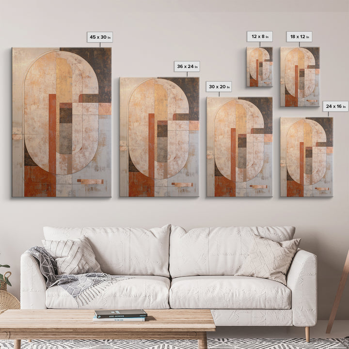Large Cream Abstract Framed Canvas Print, Master Bedroom, Rustic Home Decor, Bedroom Decor, Abstract Art, Sanctuary, MAS-2x3-97