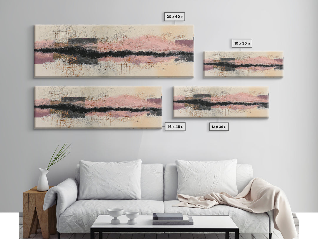 Abstract Wave Forms Canvas Print, Master Bedroom, Gallery Decor, Bedroom Decor, Fine Art, Sanctuary, Wall Art, Home Decor, MAS-3x1-36