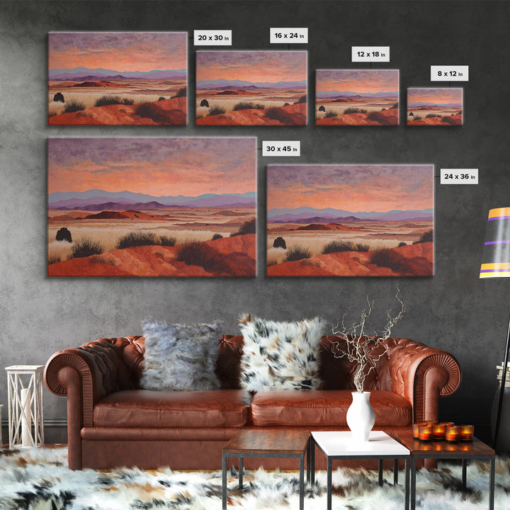 Quiet Desert Dusk Canvas Print, Master Bedroom, Bedroom Prints, Bedroom Decor, Sanctuary, Gallery Decor, Neutral Decor, MAS-3x2-38
