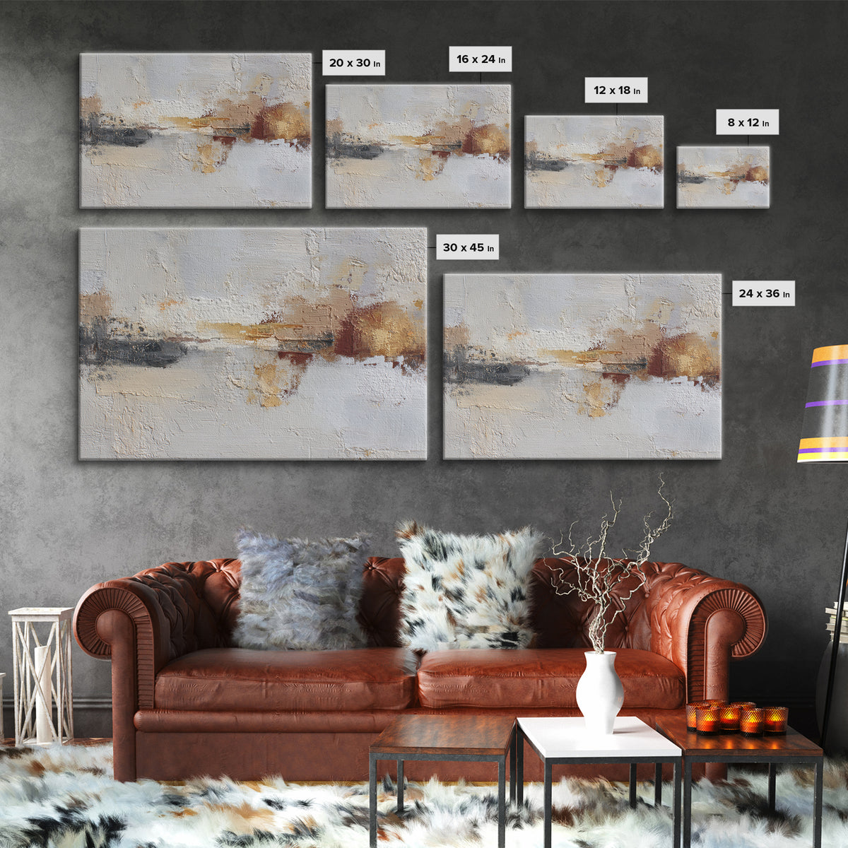 Soft Abstract Linen Texture Framed Canvas Print, Master Bedroom, Luxury Decor, Bedroom Decor, Abstract Art, Sanctuary, MAS-3x2-79