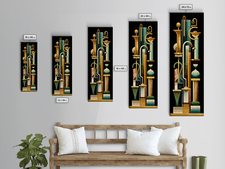 Surreal Room of Floating Objects as Decorative Framed Canvas Print, Maximalist Art, Wall Art, Living Room Decor, Oil Painting, MAX-1x3-69
