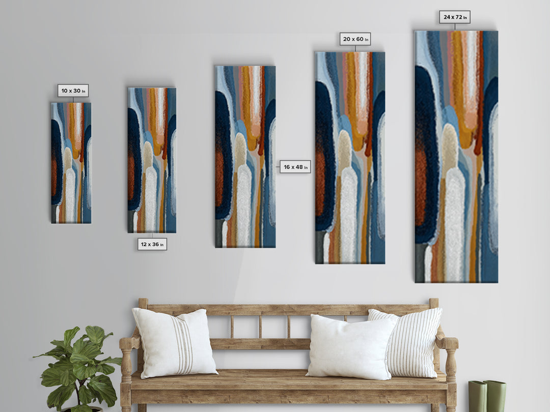 Chaotic Joyful Abstract Canvas Print, Maximalist Art, Boho Decor, Living Room Decor, Fine Art, Maximal, Art Print, Digital Art, MAX-1x3-82