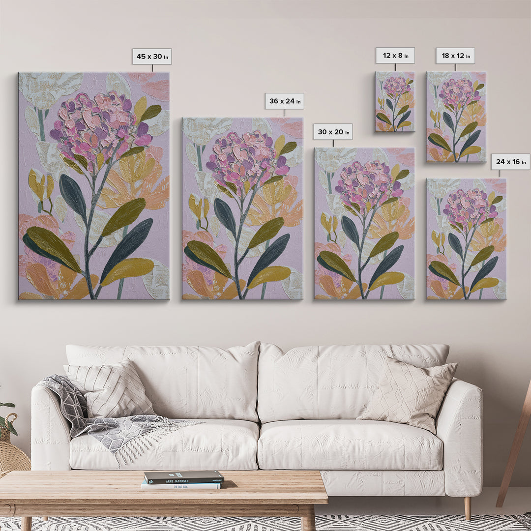 Matisse Inspired Cutouts with Vivid Floral Motifs Canvas Print, Maximalist Art, Digital Print, Living Room Decor, Maximal, MAX-2x3-90