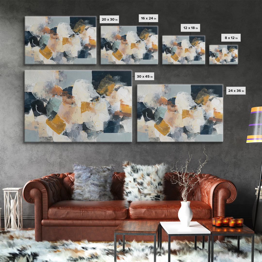 Chaotic Joyful Abstract Canvas Print, Maximalist Art, Abstract Wall Art, Living Room Decor, Abstract Art, Maximal, MAX-3x2-26