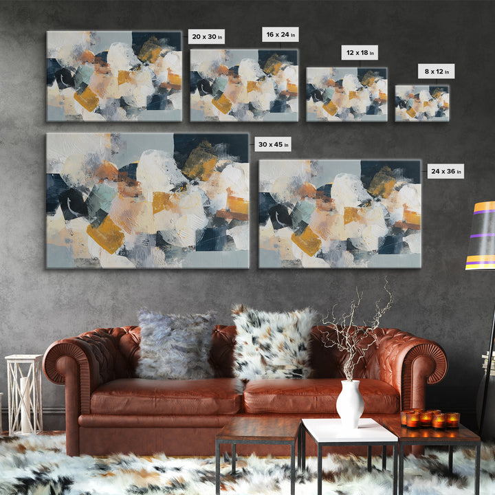 Chaotic Joyful Abstract Canvas Print, Maximalist Art, Abstract Wall Art, Living Room Decor, Abstract Art, Maximal, MAX-3x2-26