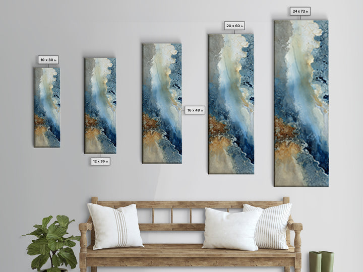 Angelic Light Rays Through Abstract Clouds Canvas Print, Meditation Art, Psychedelic Art, Living Room Decor, Stillness, MED-1x3-34
