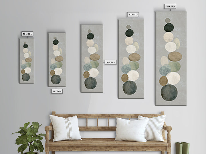Sand Garden Lines as Minimalist Pattern Canvas Print, Meditation Art, Printable Artwork, Living Room Decor, Stillness, MED-1x3-83