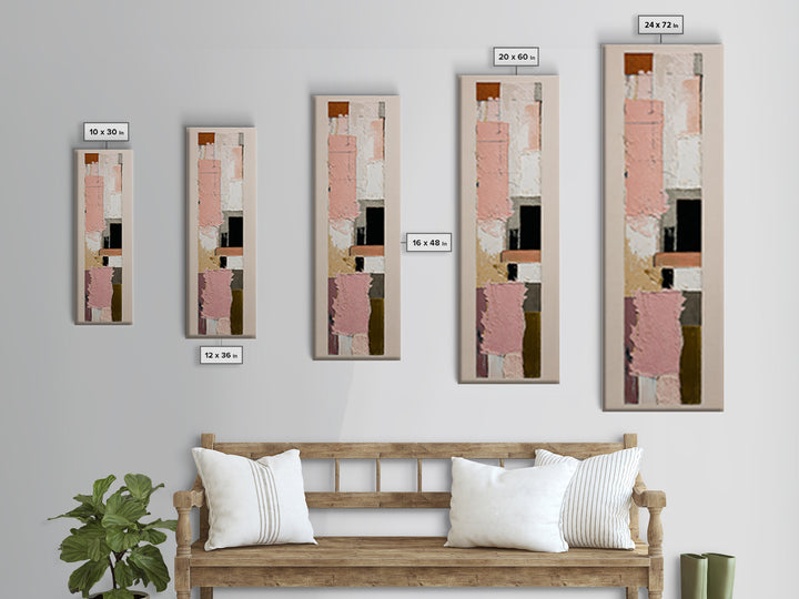Minimal Horse Contour Framed Canvas Print, Minimalist Art, Modern Art, Living Room Decor, Oil Painting, Minimal, MIN-1x3-30
