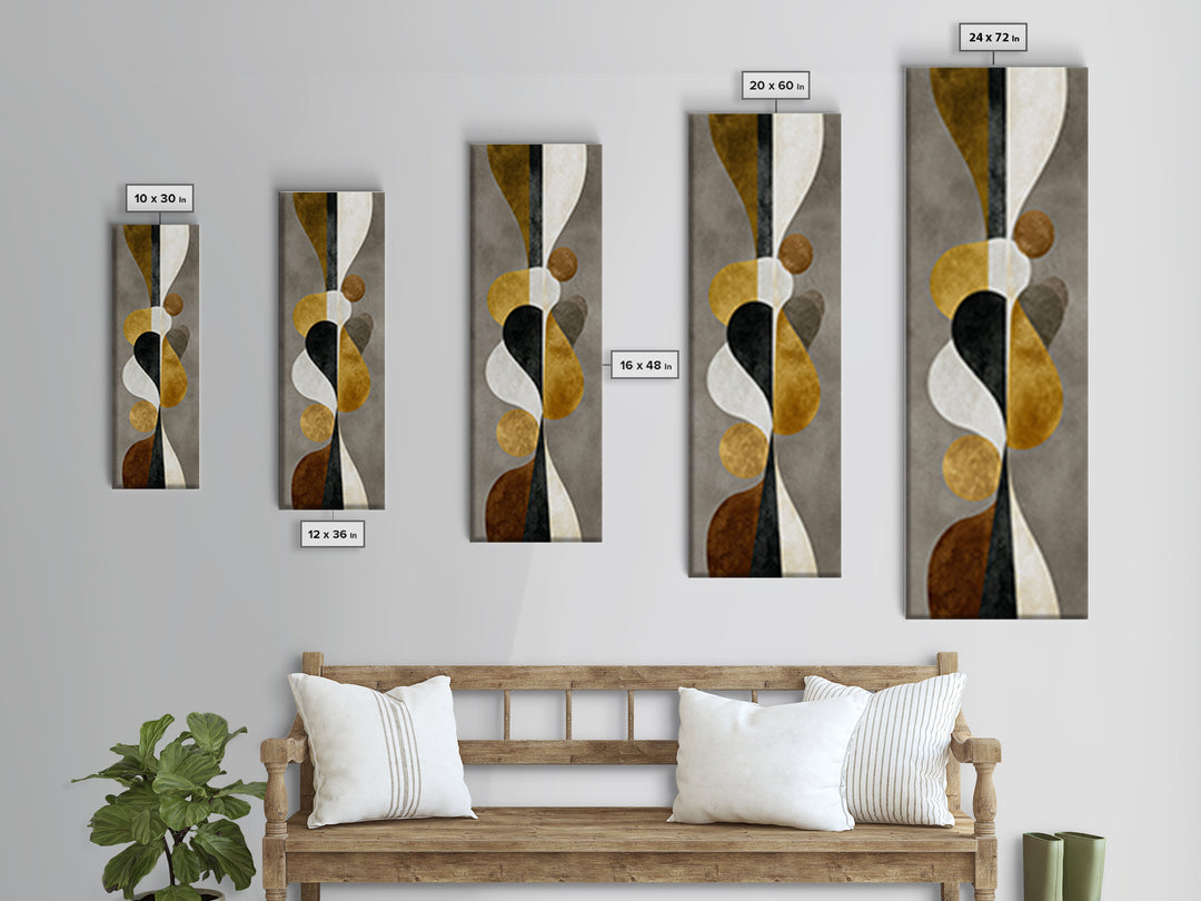 Two Overlapping Organic Shapes Canvas Print, Minimalist Art, Printables, Living Room Decor, Abstract Art, Minimal, MIN-1x3-7